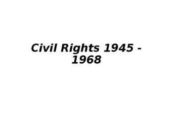 Preview of American Civil Rights and the 1954 Brown Supreme Court Decision