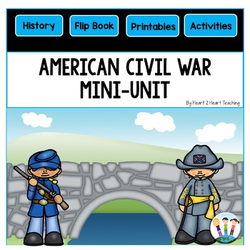 Preview of American Civil War Activities Mini-Unit Passages Project Worksheets & Flip Book 