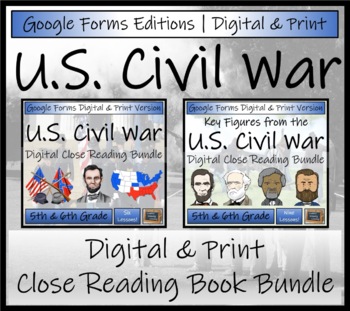 Preview of American Civil War Close Reading Mega Bundle Digital & Print | 5th & 6th Grade