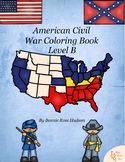 American Civil War Coloring Book-Level B