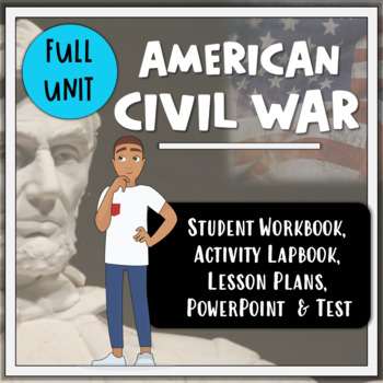 Preview of American Civil War Full Unit: Reading Passages, Activities, PowerPoint & Test!