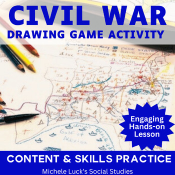 Preview of American Civil War Introduction Drawing and Mapping Activity