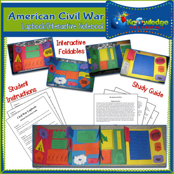 Preview of American Civil War Lapbook / Interactive Notebook