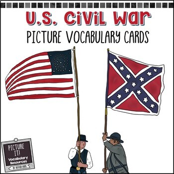 Preview of American Civil War - Picture Vocabulary Cards