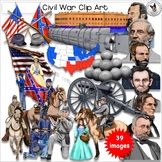 Civil War Clip Art Realistic hand-drawn clip art images