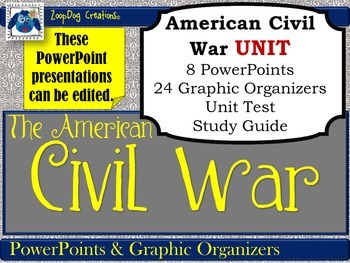 Preview of American Civil War UNIT