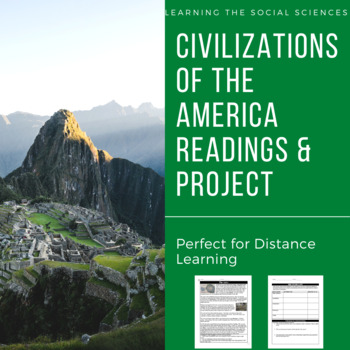 Preview of American Civilizations Activities for Distance Learning (Aztec, Maya, & Inca)