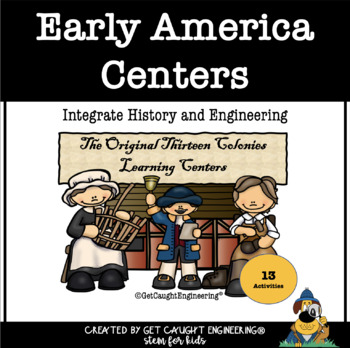 Preview of American Colonial Unit | 13 Hands-on Activity Centers