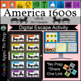 American Colonies 1600s Escape Room Digital Breakout Distance Learning