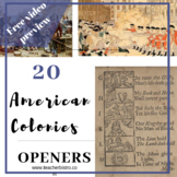Bell Ringers: American Colonies Openers (20) Evidence-Base