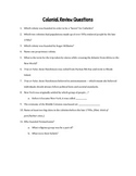 American Colonies Review Questions: FREE