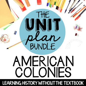 Preview of American Colonies UNIT - Print & Interactive Digital