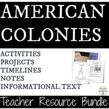 Preview of American Colonies unit Bundle