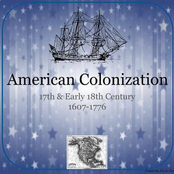 Preview of American Colonization Whole Unit Activities Power Point Lesson