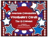 Vocabulary Cards-Social Studies: Thirteen Colonies