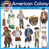 American Colony Clip Art (Jamestown, John Smith, England, 