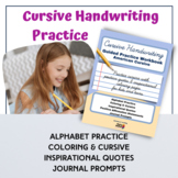 American Cursive Handwriting Practice - Alphabet, Quotes, 