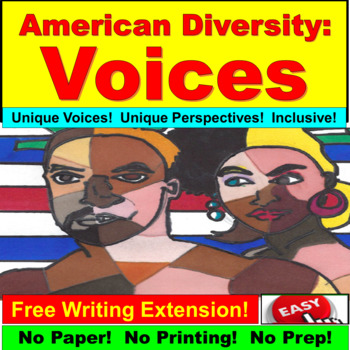 Preview of American Diversity:  Voices of Literature, Digital Bundle Lessons