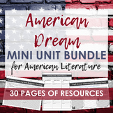 American Dream Mini Unit - Perfect for American Literature