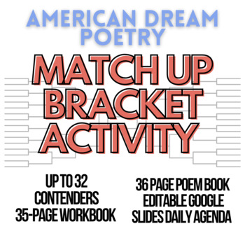 Preview of American Dream Poetry Month Mania Ready to Print or Editable