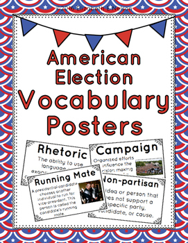 Preview of American Election Vocabulary Posters
