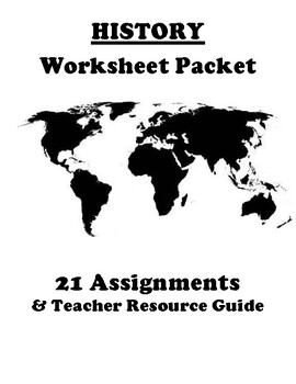 Preview of American Federation of Labor Worksheet Packet (21 Assignments)