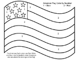 American Flag Color By Number