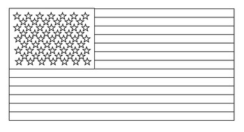 Preview of American Flag Coloring Sheets