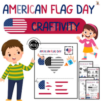Preview of American Flag Crafts- Memorial Day Crafts , Flag Day Crafts
