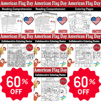 Preview of American Flag Day Bundle | End of Year Activities | 108 Pages