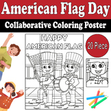 American Flag Day Collaborative Coloring Poster | Classroo