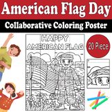 American Flag Day Collaborative Coloring Poster | End of Y