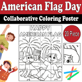 American Flag Day Collaborative Coloring Poster | Patrioti