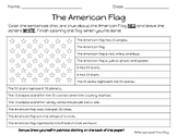American Flag Facts Coloring Sheet