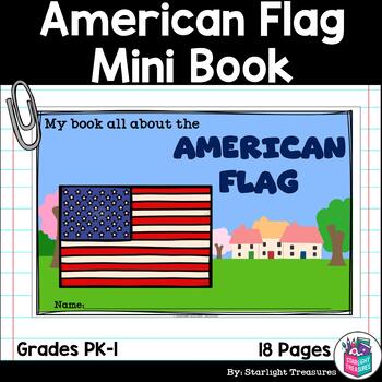 Preview of American Flag Mini Book for Early Readers: American Symbols