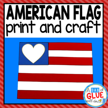 american flag craft template
