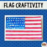 American Flag Printable Craft Template