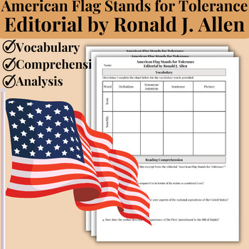 american flag stands for tolerance essay