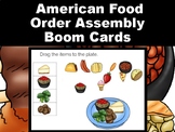 American Food Order Assembly Digital Boom Cards