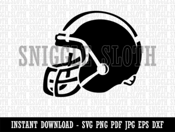 Football Helmet Outline 2 SVG Football Helmet Clipart 