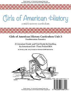 Preview of American Girl Unit 3 1824 South Western-Josefina® - Teacher License