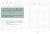 American Gothic Parody Art Worksheet Template - Easy Sub Lesson