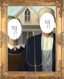 American Gothic photo booth photo prop