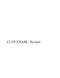American Government CLEP EXAM Review