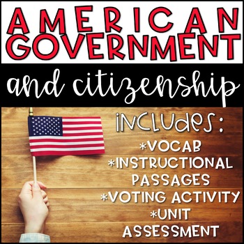 Preview of American Government & Citizenship Unit