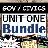 American Government / Civics - Unit 1 Bundle - Development