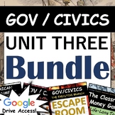 American Government / Civics - Unit 3 Bundle - Executive a
