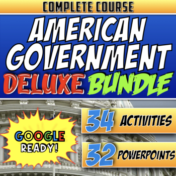 Preview of American Government | Full Course |  Digital Learning | Deluxe Bundle