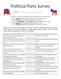 2020 Presidential Election - Political Party Survey