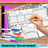 Government Activity Poster : Doodle Style Writing Organize